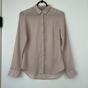 H&M | Powder Pink Buttondown Shirt Size 4